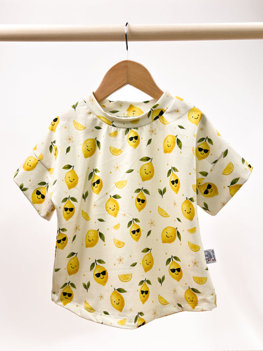 Bio Oversize Shirt – Limited Summer Lemon Vibes | Blu.Brudi